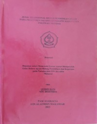 Image of Disertasi : Jejak Tradisional Sistem Pendidikan Islam pada Pesantren Salafiyah Parappe Kabupten Polewali Mandar