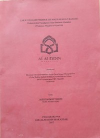 Image of Disertasi : Zakat dalam Perspektif Masyarakat Banjar