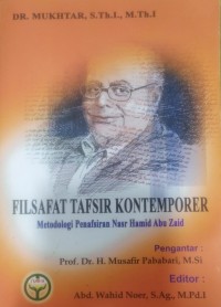 Image of Filsafat Tafsir Kontemporer : Metodologi Penafsiran Nasr Hamid Abu Zaid