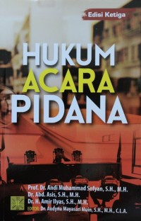 Image of Hukum Acara Pidana
