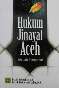 Image of Hukum Jinayat Aceh Sebuah Pengantar