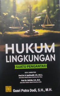 Image of Hukum Lingkungan : Suatu Pengantar