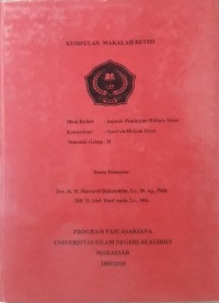 Image of Kumpulan Makalah Revisi : Sejarah Pemikiran Hukum Islam