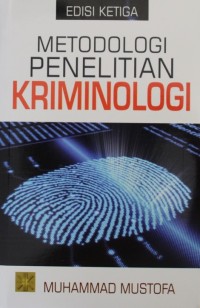 Image of Metodologi Penelitian Kriminologi