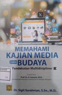 Image of Memahami Kajian Media dan Budaya : Pendekatan Multidisipliner