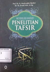 Image of Metodologi Khusus Penelitian Tafsir