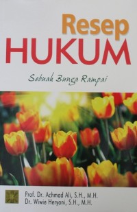 Image of Resep Hukum : Sebuah Bunga Rampai