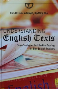 Image of UNDERSTANDING ENGLISH TEXTS