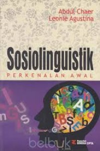 Image of Sosiolinguistik : Perkenalan Awal
