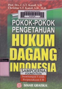 Image of Pokok-Pokok Pengetahuan Hukum Dagang Indonesia